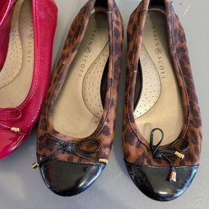 Karen Scott Leopard Print Ballet Flats